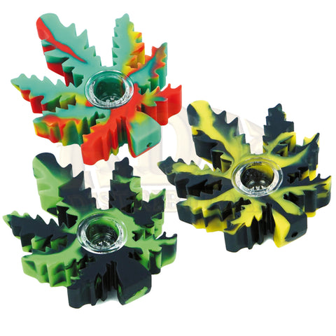 Silicone Leaf Hand Pipe