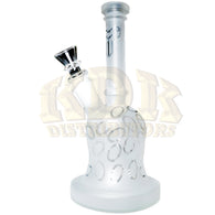 Water Pipe - 8" Frosted Bell 5mm