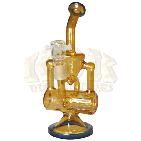 Glass ElectroPlate Water Pipe - 8.5"