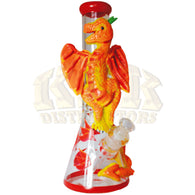 Water Pipe 14" - Beaker Molded Dragon