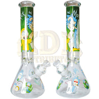 Water Pipe 14" - 7mm Beaker Rick & Morty