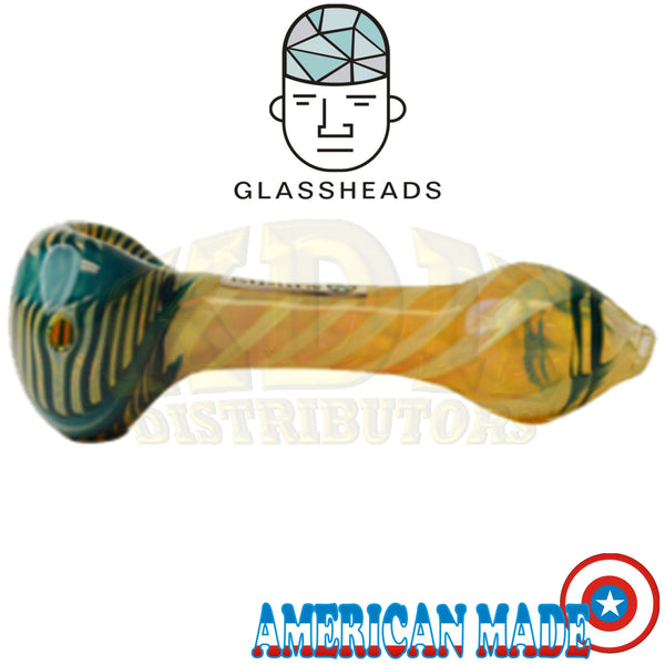 GlassHeads - Large Fumed Colour Head Spoon