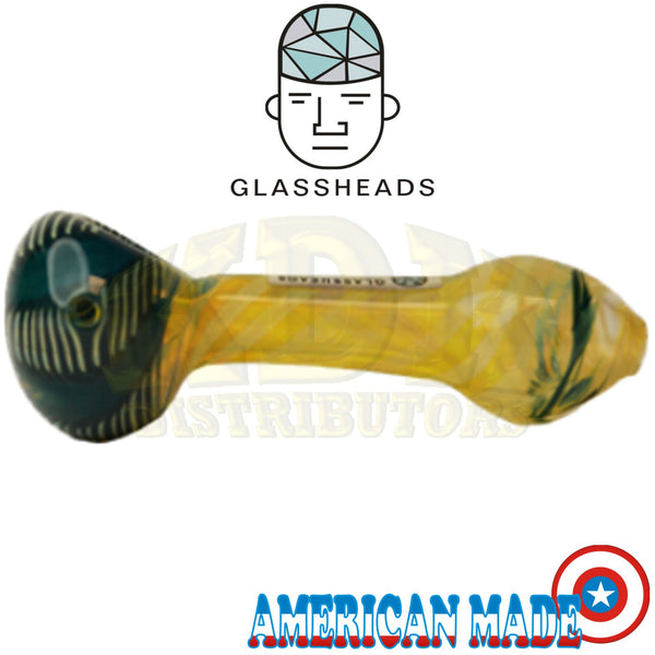 GlassHeads - Small Fumed Colour Head Spoon