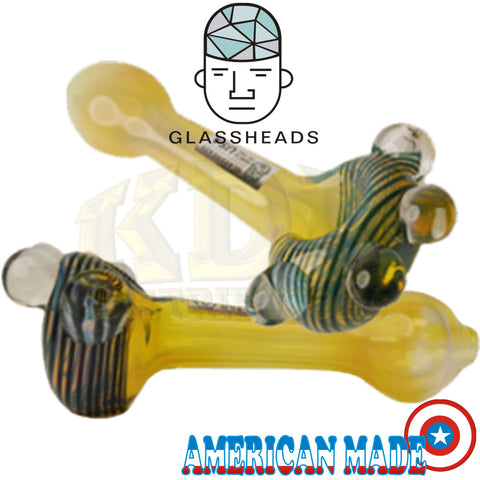 GlassHeads - Colour Change Spiral Head Pipe