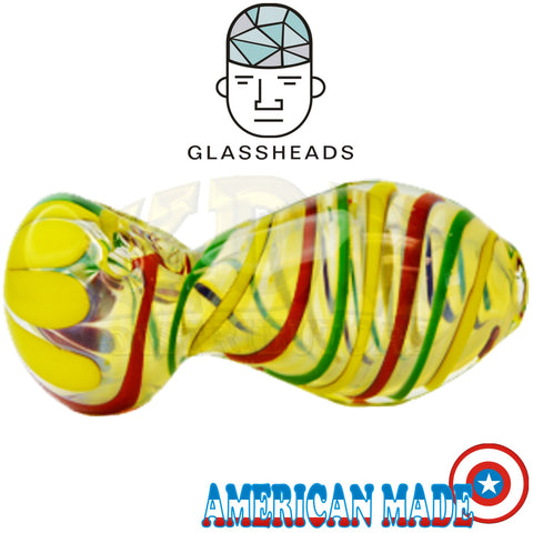 GlassHeads - Rasta Egg Inside-Out Pipe