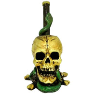 Medium Pipe - Snake Skull Hand Crafted