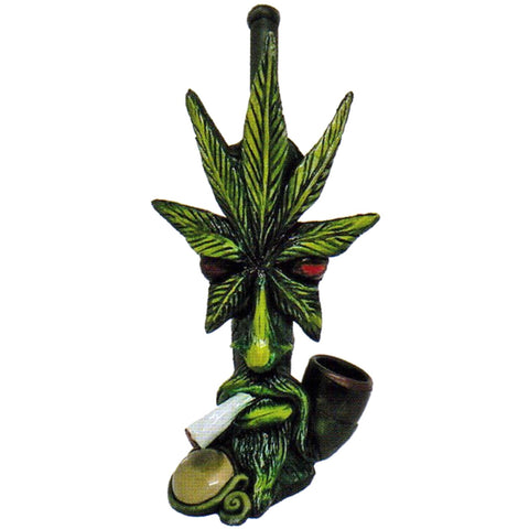 Medium Pipe - Smokin' Leaf Man Hand Crafted