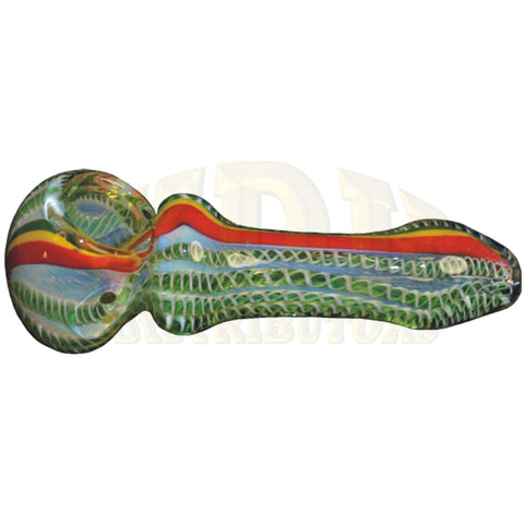 Pipe - 4" Latticino Colour