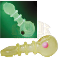 Pipe - 4" Three Rim Flat Mouth Glow In The Dark