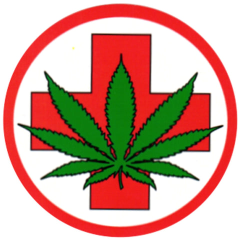 Sticker - Red Cross Leaf