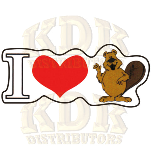 Sticker - I Heart Beaver