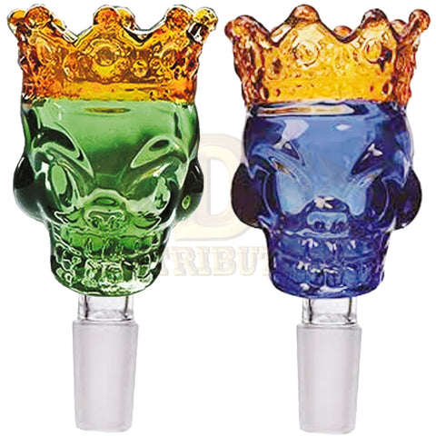 Glass Bowl - King Skull 14mm