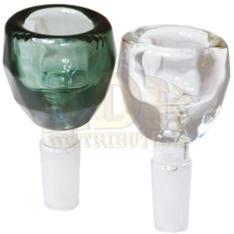 Glass Bowl - Multi-Facet 14mm Male