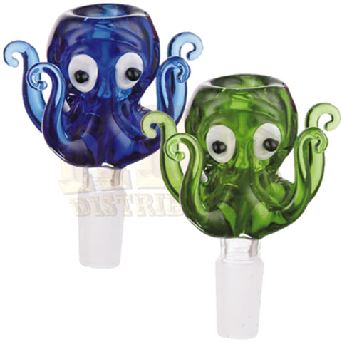 Glass Bowl - Octopus 14mm Male