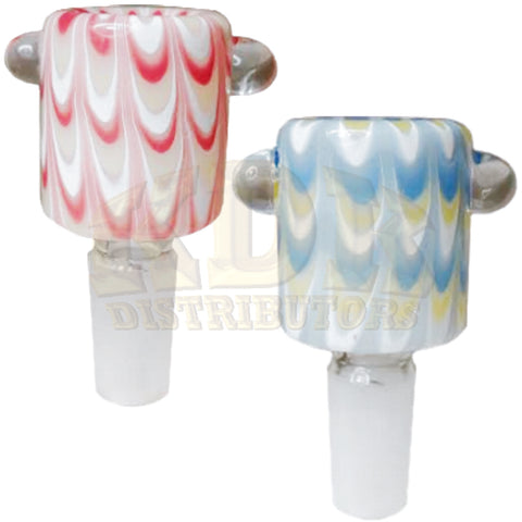 Glass Bowl - Barrel 14mm Male