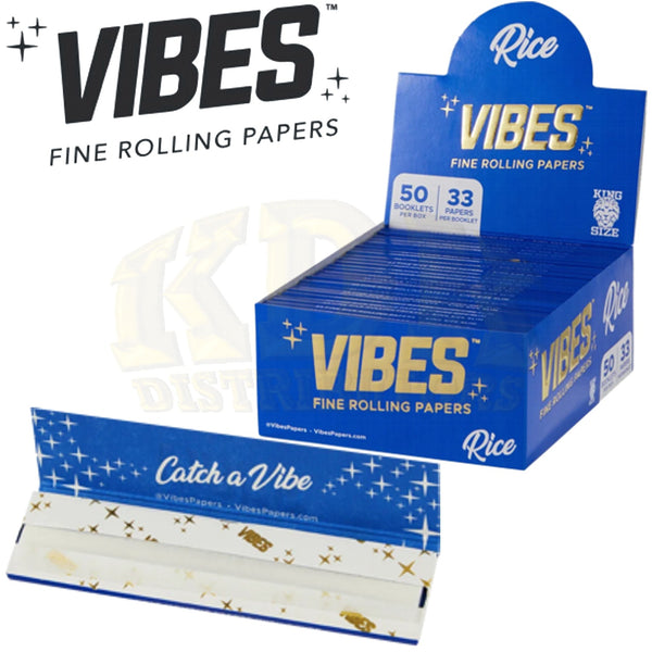 Vibes King Size Rice Papers Blue