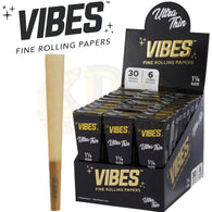 Vibes Cones 1 1/4 Ultra Thin Papers Black