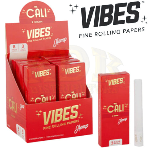 Vibes Cali 2g Hemp Papers Red
