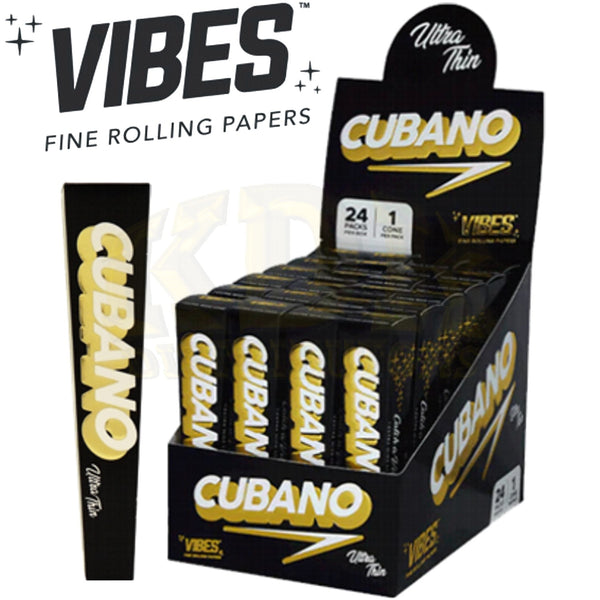 Vibes Cubano Ultra Thin Papers Black