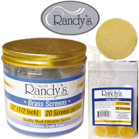 Randy's Brass Screen Jar - .5"