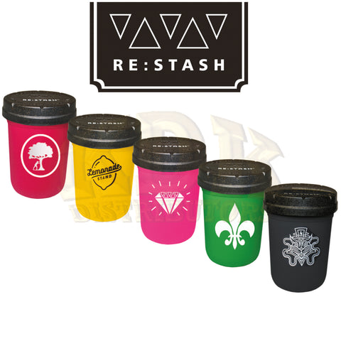Re:Stash - Child Resistant Glass Jar 8oz Printed