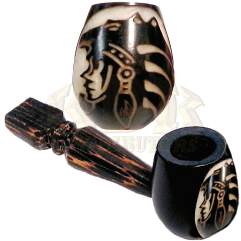 Tagua Pipe - Bear Chief Hand Crafted