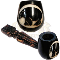 Tagua Pipe - Bear Hand Crafted